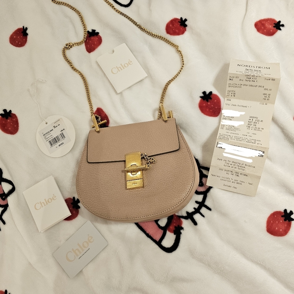 Cement Pink Chloé Drew Mini Bag